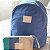 MOCHILA CAMURÇA PORTO BELO AZUL SAFIRA - Imagem 2
