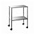 Mesa Auxiliar Em Aço Inox 40x60x80cm - Imagem 1