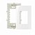 CONJUNTO PLACA 4X2 3 POSTOS HORIZONTAL BR C/SUP SLEEK - Imagem 1