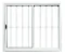 JANELA CORRER ALUM C/ GRADE 1,20M VITRAUX - Imagem 1