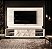 PAINEL E RACK 3D PARA TV ATE 75" OFF-WHITE BRANCO COM 4 GAVETAS E LED - Imagem 1
