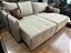 SOFA DUBAI 2.15 PRONTA ENTREGA DESIGN COMPACTO PRONTA ENTREGA NA COR BEGE COM MARROM E CINZA COM PRETO - Imagem 2