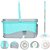 Kit Balde Spin Mop Rodinhas Cesto Inox Centrifugador Sp-519b - Imagem 2