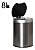 Lixeira automática em aço inox com sensor automatico capacidade 8 litros 8lts Tssaper - TL8L - Imagem 1