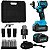 Chave de impacto 21v torque de 380nm inclui 2 baterias, maleta e 3 soquetes, motor brushless Tssaper, Modelo: TSCH21-2 - Imagem 1