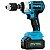 Chave de impacto 21v torque de 380nm inclui 2 baterias, maleta e 3 soquetes, motor brushless Tssaper, Modelo: TSCH21-2 - Imagem 3