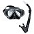 Kit Mergulho Mascara E Snorkel Respirador Prata Seasub - Imagem 1