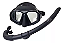 Kit Camo, Máscara Respirador Snorkel Mergulho Pesca Sub - Imagem 4