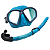 Kit Camo, Máscara Respirador Snorkel Mergulho Pesca Sub - Imagem 2