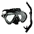 Kit Pro Onix Fun Dive, Máscara Respirador Mergulho Pesca Sub - Imagem 1