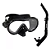 Kit Mergulho Máscara Silicone Fox Snorkel Com Válvula Sk-09 - Imagem 1