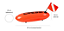 Bóia Cressi Torpedo PVC - Imagem 2