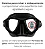Máscara De Mergulho Cressi Metis Anti Fog Embaçamento Preta Preto - Imagem 2