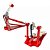 Pedal Duplo X-pro De Bateria Profissional Action Vermelho - Imagem 2