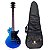 Guitarra Tagima Sixmart Single Cut Metallic Chameleon Blue com Capa - Imagem 1