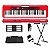 Teclado Casiotone CT-S200 Vermelho 61 Teclas c Suporte + Capa e Pedal - Imagem 1