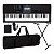 Teclado Digital Casio CT X800 61 Teclas Preto c Suporte + Capa e Pedal - Imagem 1