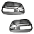 Capa Retrovisor Hilux 2012 até 2016 Cromado Com Furo - Imagem 2