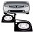 Farol De Milha NeblinaAuxiliar Civic Exs 2006 2007 2008 Com Moldura - Imagem 1