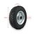 Roda Borracha Maciça para Carrinhos 250-4 com Rolete 7/8 pol - Imagem 2