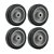 Kit Rodas 4 Pol. R 412 BP para Rodízio 65kg (2unidades) - Imagem 1