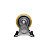 Rodinha 100mm Ferro com Poliuretano 4 Pol com Placa Fixa - Imagem 1