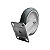 Rodinha 15cm Plástico BP 6 Polegadas com Placa Fixa - Imagem 5