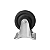 Rodinha 12cm Borracha 5 Polegadas com Placa Fixa - Imagem 1