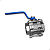 Valvula Registro Esfera Tripartida Aço MGA 2.1/2" BSP - Imagem 1