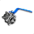 Valvula Registro Esfera Tripartida Aço MGA 2.1/2" BSP - Imagem 5
