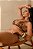 BIQUÍNI CORTININHA DUPLA FACE ONÇA NUDE GLAMOUR - Imagem 5