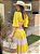 SAÍDA LONGA MUSSELINE BICOLOR AMARELO MANTEIGA E NUDE - PRÉ VENDA - Imagem 7