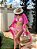 SAÍDA LONGA MUSSELINE BICOLOR ROSA CHICLETE E NUDE - PRÉ VENDA - Imagem 4