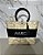 KIT BOLSA DE PALHA + CHAPÉU DE PALHA PARIS ABA MÉDIA COM FAIXAS PRETAS - Imagem 4