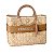BOLSA DE PALHA COM FAIXAS PERSONALIZADA CARAMELLO - Imagem 1