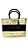 BOLSA DE PALHA COM FAIXAS PERSONALIZADA PRETA - Imagem 3