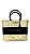 BOLSA DE PALHA COM FAIXAS PERSONALIZADA PRETA - Imagem 2
