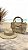 KIT BOLSA DE PALHA + CHAPÉU DE PALHA PANAMÁ PALHA NOBRE FAIXA COR FENDI - Imagem 1