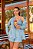 CONJUNTO SERENA AZUL CAMISA E SHORTS - Imagem 1