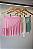 SAIA CURTA BABADOS ROSA CHICLETE - Imagem 1