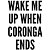 Wake Me Up When Coronga Ends - Camiseta Basicona Unissex - Imagem 2