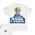 Festa da Padroeira da Santa Cecília - FRENTE e COSTAS - Camiseta Basicona Unissex - Imagem 1