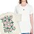 Flor Estalada - FRENTE e COSTAS - Camiseta Basicona Unissex - Imagem 1