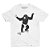 Macaco no Skate de Estevão Simonka - Camiseta Basicona Unissex - Imagem 1