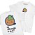 Laranja Zangada - FRENTE e COSTAS - Camiseta Basicona Unissex - Imagem 1