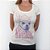 Magenta Dog - Camiseta Clássica Feminina - Imagem 1