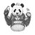 Punk Panda - Body Infantil - Imagem 2