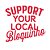 Support Your Local Bloquinho - Camiseta Clássica Masculina - Imagem 2