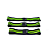 BAND ELÁSTICA MÉDIA PRETO/VERDE 74cm - Imagem 2