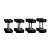 4 PARES DUMBBELLS PREMIUM RUBBER - Imagem 1